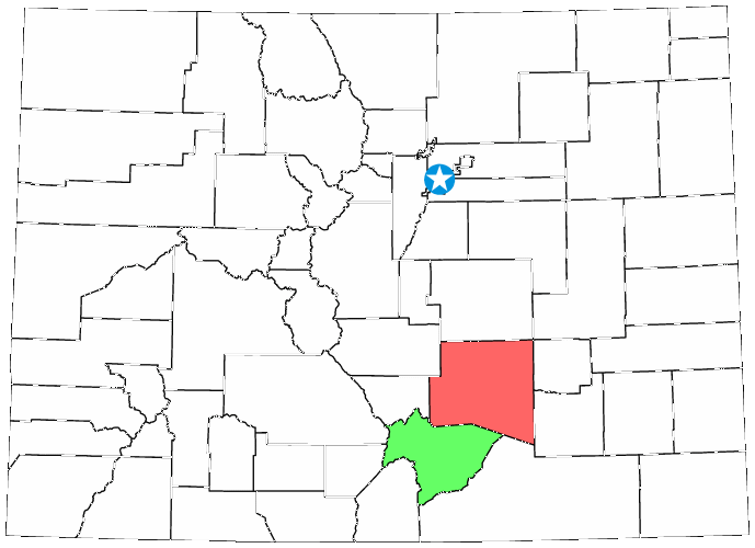 Huerfano and Pueblo Counties, Colorado